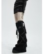 Punk Rave Black Gothic Punk Girls Leg Sleeve for Women