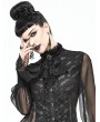 Devil Fashion Black Vintage Gothic Lace Pendant Party Bowtie for Women