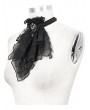 Devil Fashion Black Vintage Gothic Lace Pendant Party Bowtie for Women