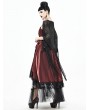 Devil Fashion Black Gothic Lace Tassel Cape for Women