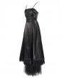 Devil Fashion Black Vintage Gothic Long Prom Party Gown