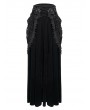 Devil Fashion Black Vintage Gothic Velvet Lace Long Party Skirt