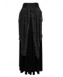 Devil Fashion Black Vintage Gothic Velvet Lace Long Party Skirt