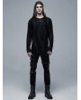 Punk Rave Black Gothic Punk Broken Long Sleeve Daily Wear T-Shirt for Men