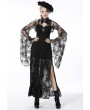 Dark in Love Black Gothic Lace Bell Sleeves Cape for Women