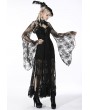 Dark in Love Black Gothic Lace Bell Sleeves Cape for Women