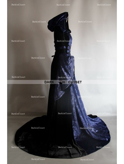 Navy Blue Gothic Dress