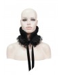 Devil Fashion Black Gothic Faux Fur Warm Collar for Women