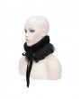 Devil Fashion Black Gothic Faux Fur Warm Collar for Women