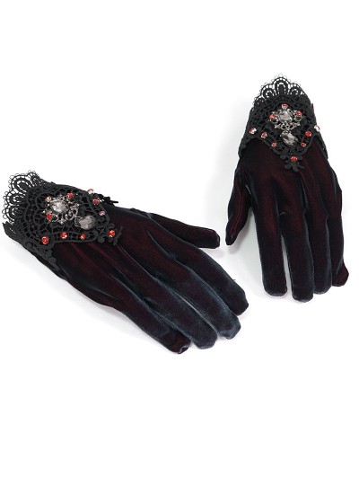 Lace Gloves in Black - Dolce Gabbana