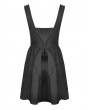 Dark in Love Black Cute Gothic Heart Doll Strap Short Dress