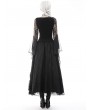 Dark in Love Black Gothic Vintage Elegant Frilly Lace Long Skirt