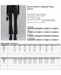 Punk Rave Black Gothic Punk Asymmetric Placket Daily Wear Flare Jeans for Women