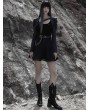 Punk Rave Black Gothic Punk Mesh Stitching Daily Wear Short Skirt