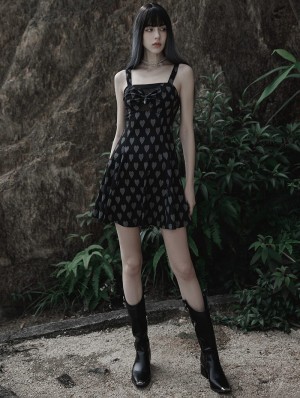 SEXY GIRLS WOMEN Gothic Black Dress Smock Outfits Punk Dress Costume Clothes  $11.50 - PicClick