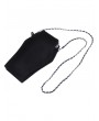 Dark in Love Black Gothic Velvet Mini Cross Chain Shoulder Bag