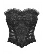 Dark in Love Black Gothic Hollow Out Sexy Jacquard Overbust Corset