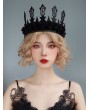 Black Gothic Bridal Queen Princess Crown Headdress