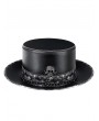 Plague Doctor Black Gothic Punk Skull Chain Unisex Magician Top Hat