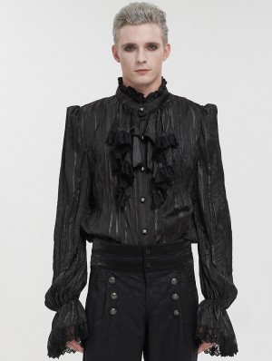 Gothic & Punk Tops | Mens Gothic & Punk Blouse,Mens Gothic & Punk