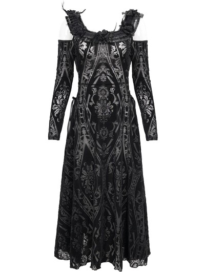 Gothic Dress Women Black Long Sleeve Zipper Hooded Punk Clothing Party  Dresses For Women Winter Sukienki Darkness Streetwear