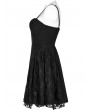 Punk Rave Black Gothic Corset Style Street Fashion Short Slip Dress