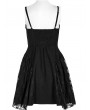 Punk Rave Black Gothic Corset Style Street Fashion Short Slip Dress