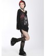 Punk Rave Black Gothic Street Fashion Flare Leg Warmers for Women