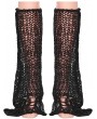 Punk Rave Black Gothic Street Fashion Flare Leg Warmers for Women