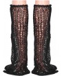 Punk Rave Black Gothic Street Fashion Flare Leg Warmers for Women