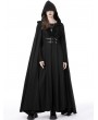 Dark in Love Black Gothic Punk Warrior Hooded Long Cape Coat for Women