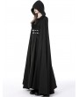 Dark in Love Black Gothic Punk Warrior Hooded Long Cape Coat for Women