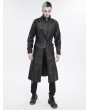 Devil Fashion Black Gothic Punk Street Wear Long Trench Coat for Men