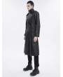 Devil Fashion Black Gothic Punk Street Wear Long Trench Coat for Men