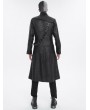 Devil Fashion Black Gothic Punk Street Wear Long Trench Coat for Men