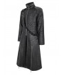 Devil Fashion Black Gothic Punk Street Wear Long Trench Coat for Men