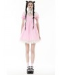 Dark in Love Pink Gothic Lolita Cross Princess Dress with Detachable Collar