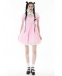 Dark in Love Pink Gothic Lolita Cross Princess Dress with Detachable Collar