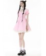 Dark in Love Pink Gothic Lolita Cross Princess Dress with Detachable Collar