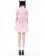 Dark in Love Pink Gothic Lolita Cross Princess Dress with Detachable Collar