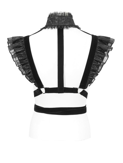 Black 'Altaïr' Harness Belt by Devil Fashion • the dark store™