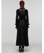 Punk Rave Black Gothic Floral Lace Multiple Layers Long Slim Fit Dress