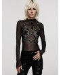 Punk Rave Black Gothic Punk Halter Metal Studded Body Harness