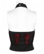 Punk Rave Black and Red Gothic Daily Wear Spider Pattern Vest Top for Women