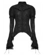 Punk Rave Black Gothic Dark Harajuku Style Slim Fit Shirt for Women