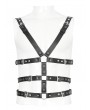 Devil Fashion Black Gothic Punk Multi-Buckle PU Leather Body Harness for Men