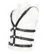 Devil Fashion Black Gothic Punk Multi-Buckle PU Leather Body Harness for Men