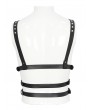 Devil Fashion Black Gothic Punk Multi-Buckle PU Leather Body Harness for Men