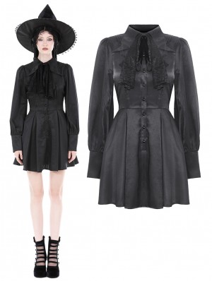  Cethrio Myorderswith  Women's Gothic Punk Dress with  Irregular Hem Renaissance Dress Hi-Low Steampunk Dresses 2023 Halloween  Party Dress Black : Clothing, Shoes & Jewelry