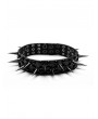 Punk Rave Black Gothic Punk Rivets Faux Leather Choker